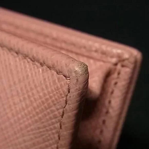 Prada Card Case Business Card Holder 1 Mc122 Petalo Pink Saffiano Leather - Picture 2 of 7